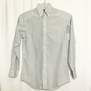 Jos A Bank Shirt Tan Plaid Traveler's Collection